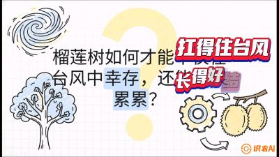第四节：中国榴莲突围战：为生存重塑权型，抗台风矮化栽培与力学牵引，课程：《国产榴莲突围战：从泰国经验到中国实操的8堂必修课（高阶实战版）》
