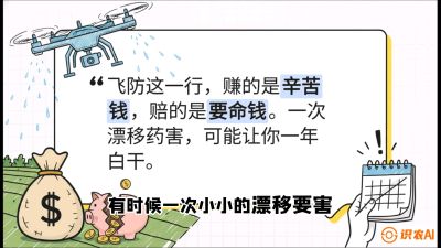 第6节：无人机干活不&ldquo;赔钱&rdquo;&mdash;&mdash;防漂移、避药害的保命红线，课程：《无人机植保搞钱必修课：从&ldquo;瞎飞&rdquo;到&ldquo;懂行&rdquo;的6步进阶》