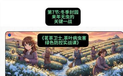 第07节：冬季封园&mdash;&mdash;来年无虫的关键一战，课程：《茗茶卫士&mdash;&mdash;茶叶病虫害绿色防控实战课》#识农AI